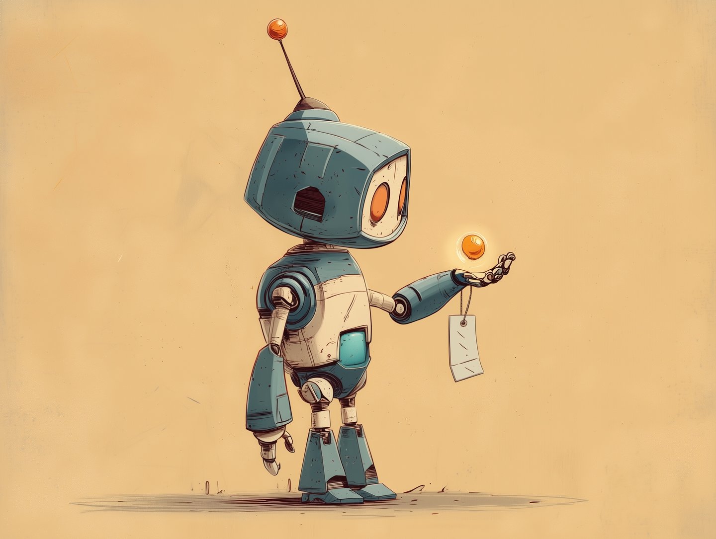 The robot studying competitor pricing and market signals.